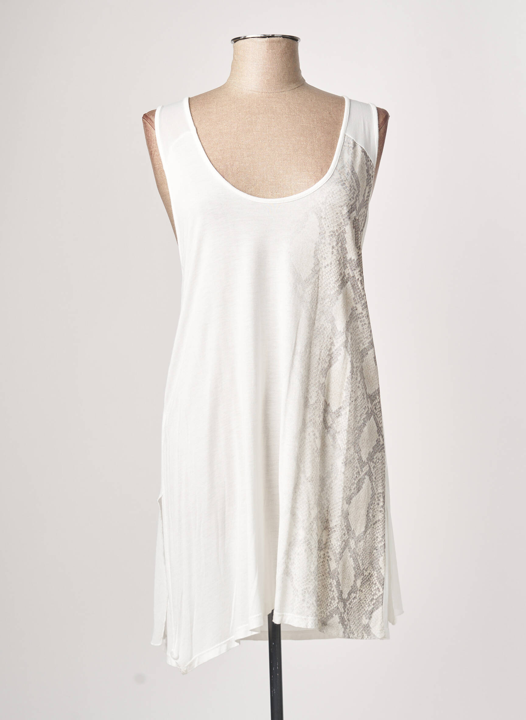 Lauren Vidal Tuniquesansmanche Femme couleur beige