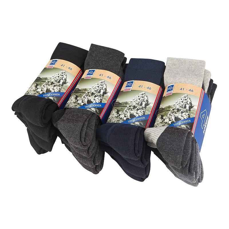 Trysil Trysilsokk 4-pk str 41/46 God og Varm