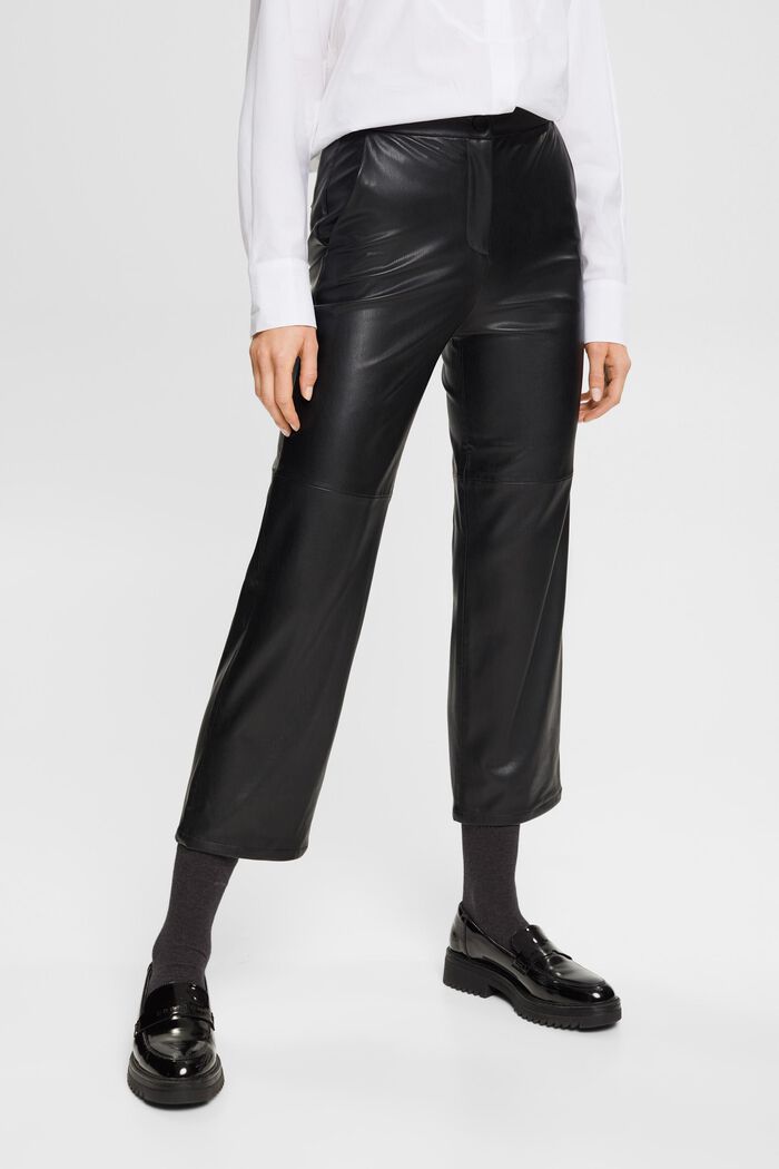 Cropped-Hose in Lederoptik
