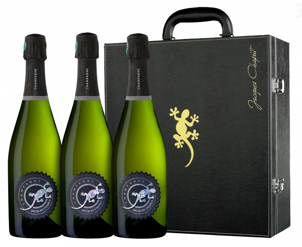 Coffret Trilogie Salamandre Champagne Jacques Chaput
