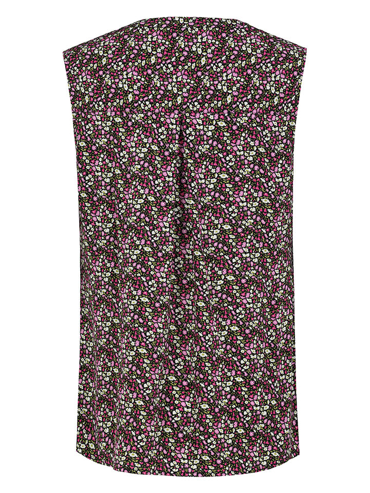 Fresh Made Blusentop in Schwarz/ Pink günstig kaufen