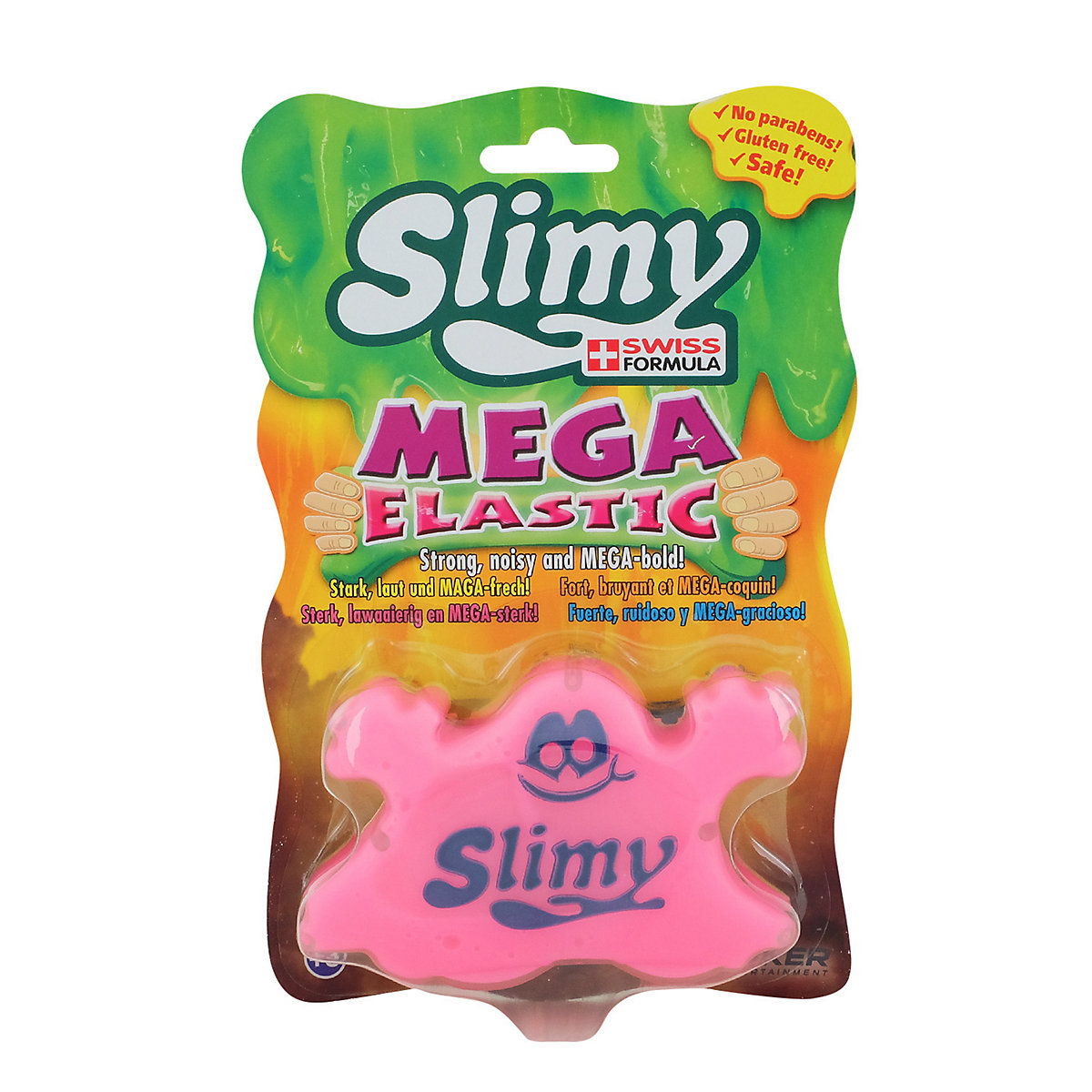 SLIMY® Mega Elastic 150g - Original Mega Slime Spielmasse für Spielspaß mit superdehnbarem Schleim in der Original Slimy Dose