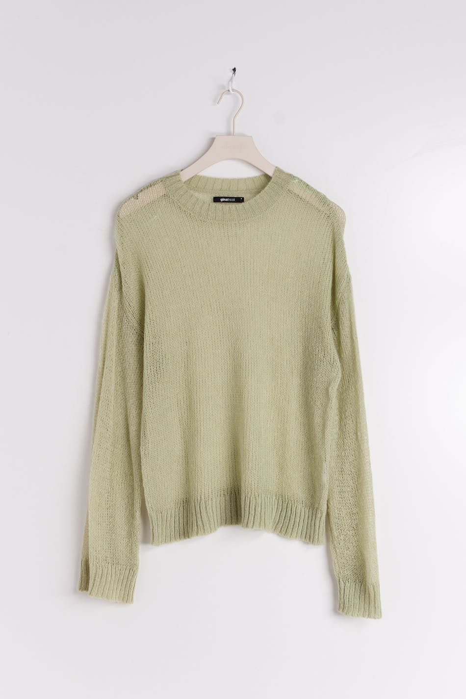 Sheer knitted sweater