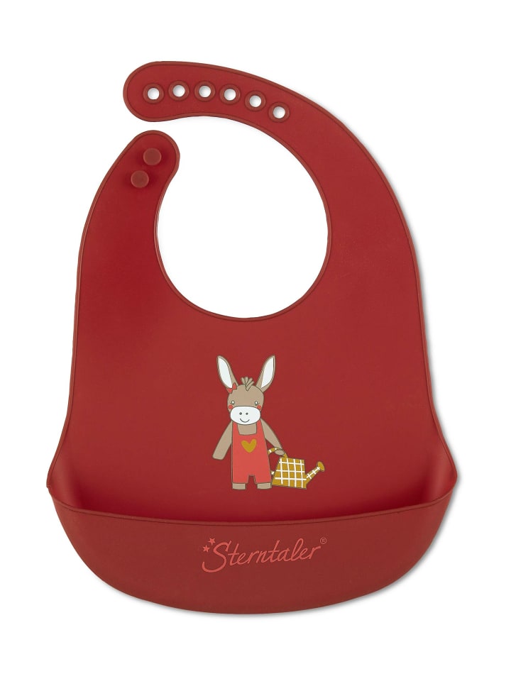 Sterntaler Silikon Lätzchen ESEL Emmily in dunkelrot günstig kaufen onesize