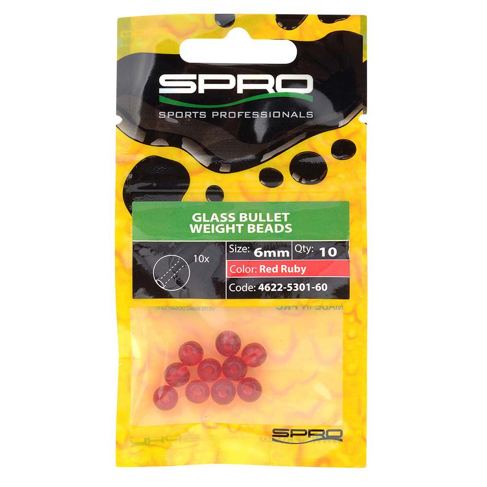 Glass bead Spro Beads Red ruby