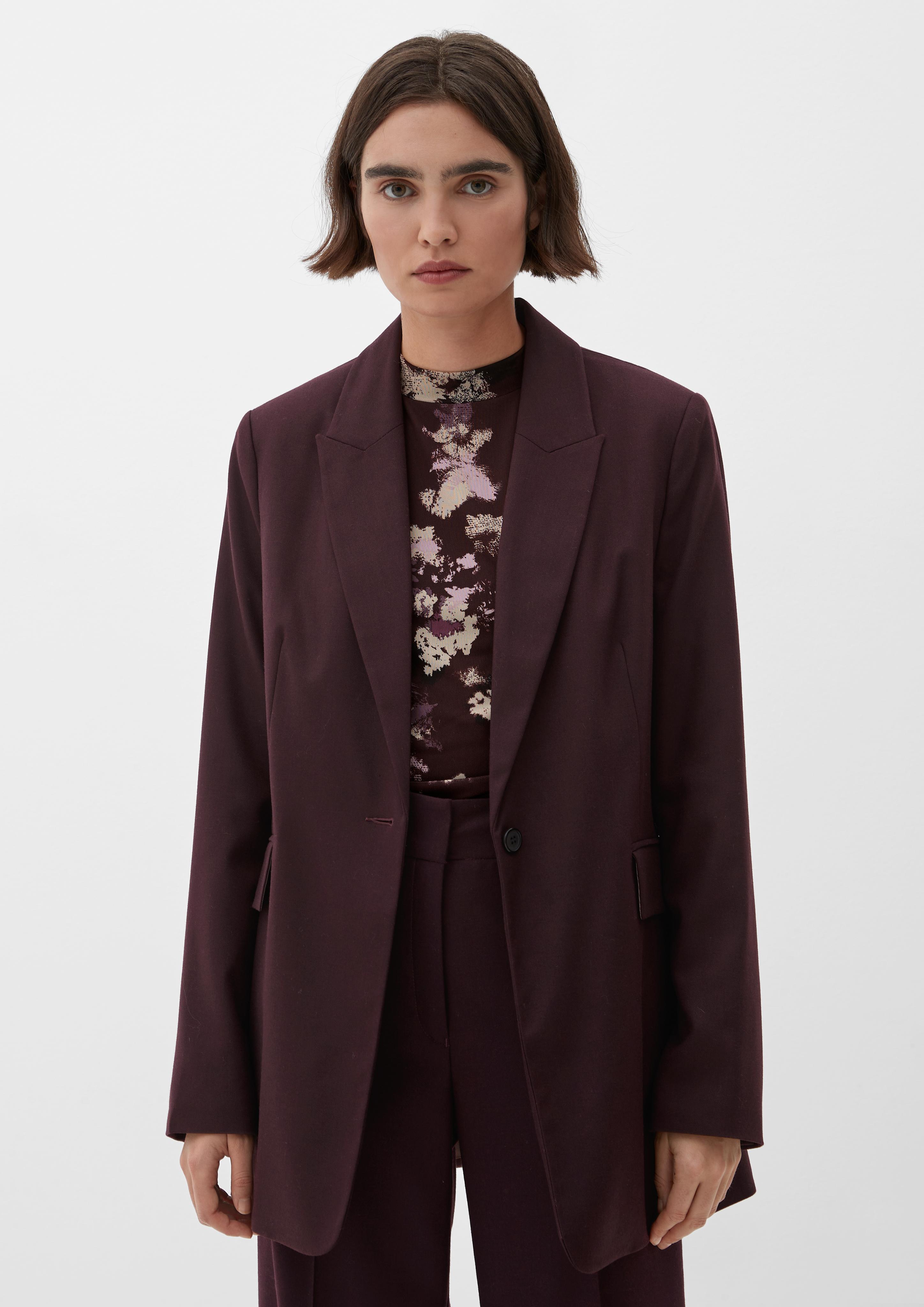 Taillierter Blazer aus Viskosemix  2121935-4989