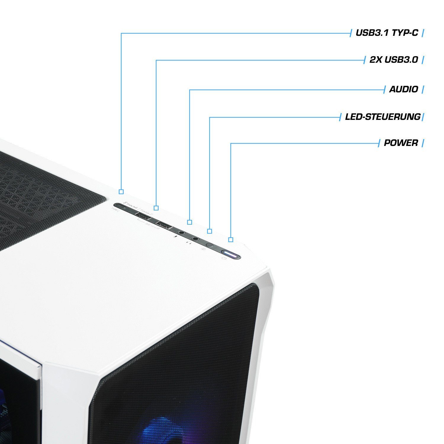 Kiebel Raptor V Gaming-PC (AMD Ryzen 7 AMD Ryzen 7 5800X, RTX 4060, 32 GB RAM, 1000 GB SSD, Luftkühlung)