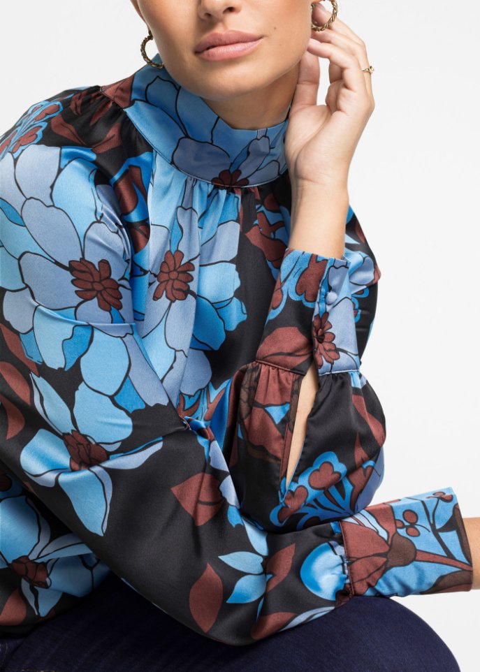 Bluse mit Ballonärmeln