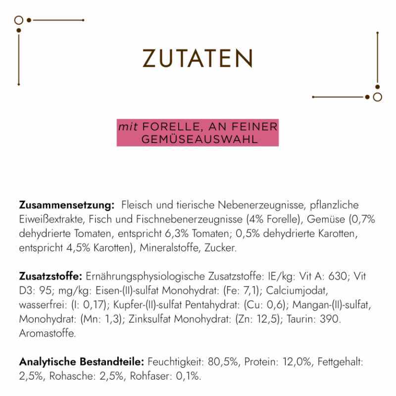 GOURMET Nassfutter GOURMET à la Carte 26x85g Forelle an feiner Gemüseauswahl
