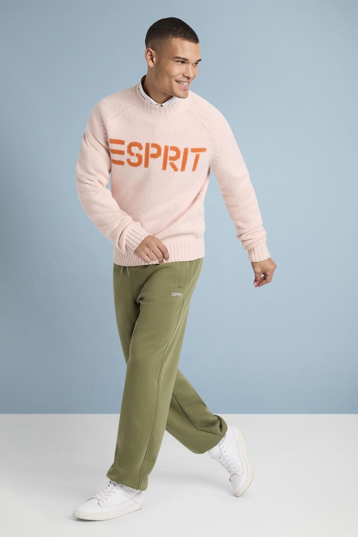 Logo-Pullover aus Wolle und Kaschmir