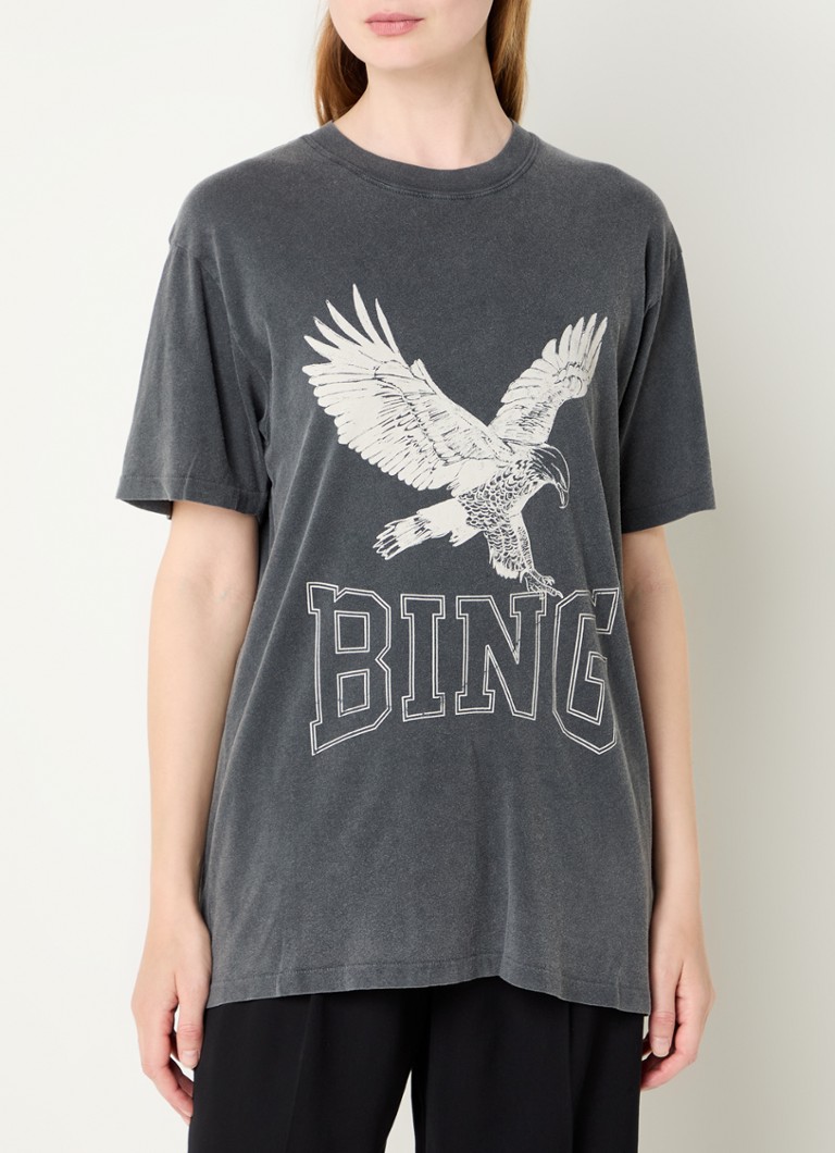 Anine Bing Lili T-skjorte med logotrykk