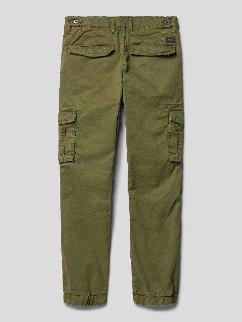Cargohose mit Cargotaschen in khaki