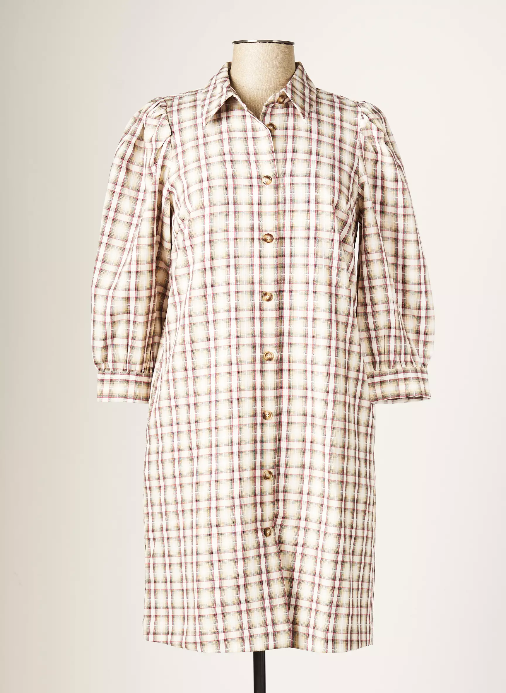 Kaffe Robes Mi Longues Femme couleur beige