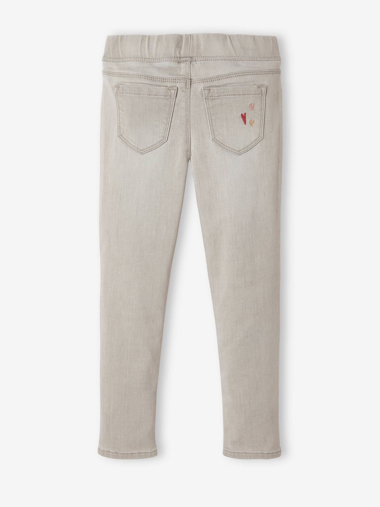 Vertbaudet Mädchen Treggings, Jeans-Optik - blue stone