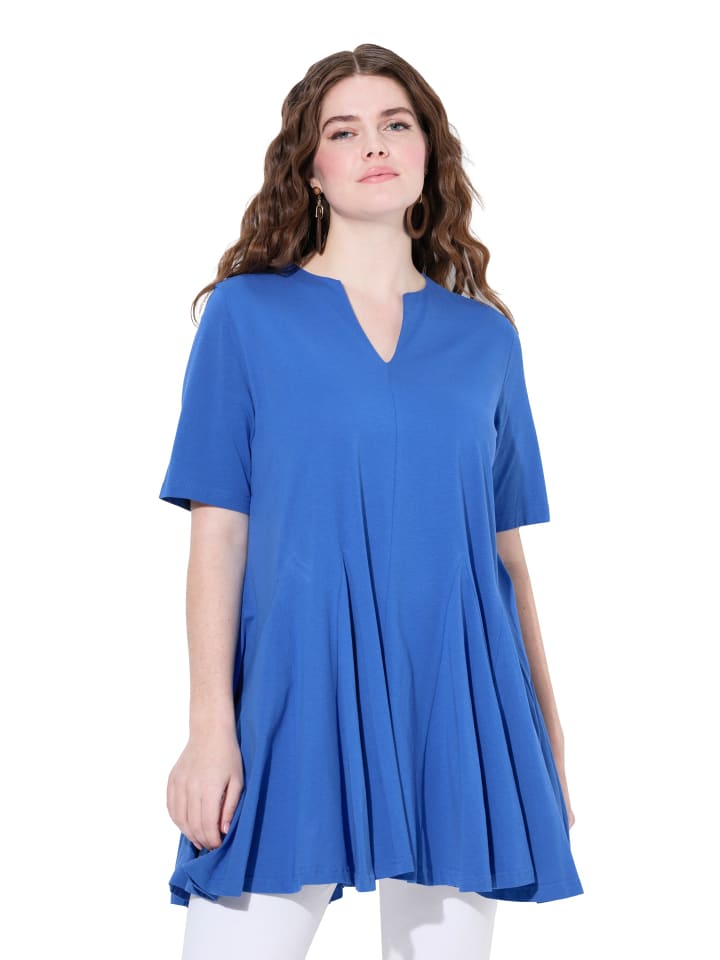 Ulla Popken Shirt in kornblumenblau günstig kaufen