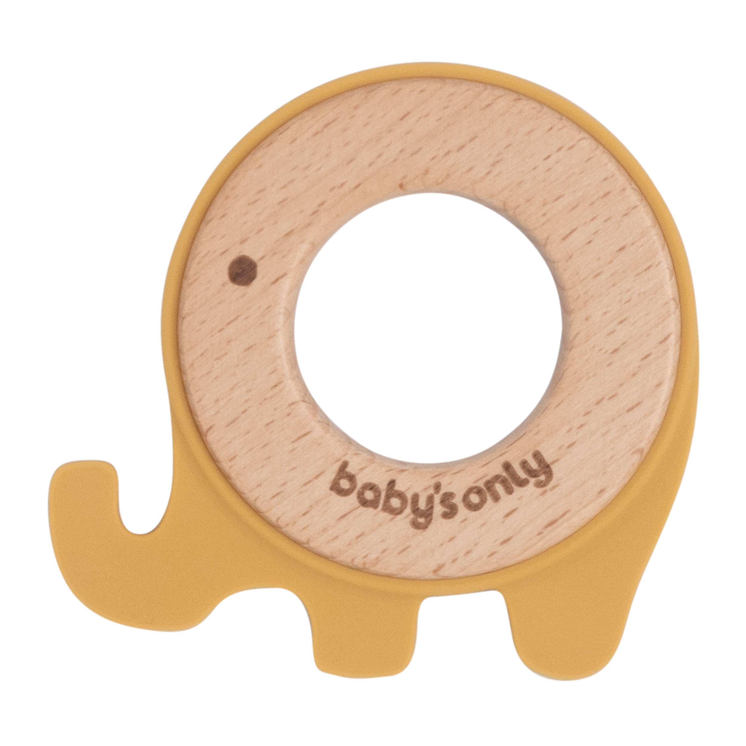 Baby's OnlyBeißring-Elefant ocker