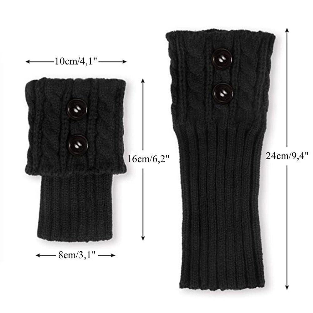 Opspring Beinstulpen 3 Paar Stulpen Damen Gestrickte Beinwärmer Warme Stricken Beinstulpen