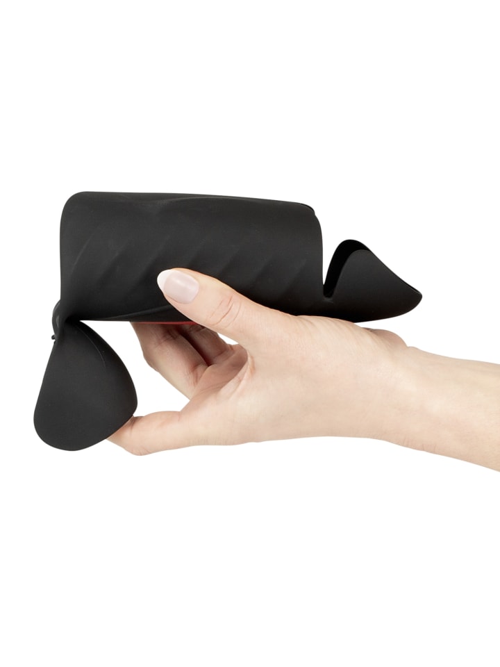 Rebel Masturbator mit Vibration Penis Trainer with 3 Point Stimulation in schwarz günstig kaufen 22 cm