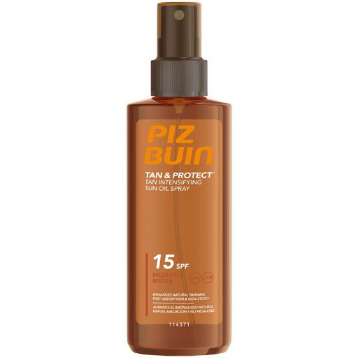 PIZ BUIN Tan & Protect Sun Oil Spray LSF 15  150 ml  Spray