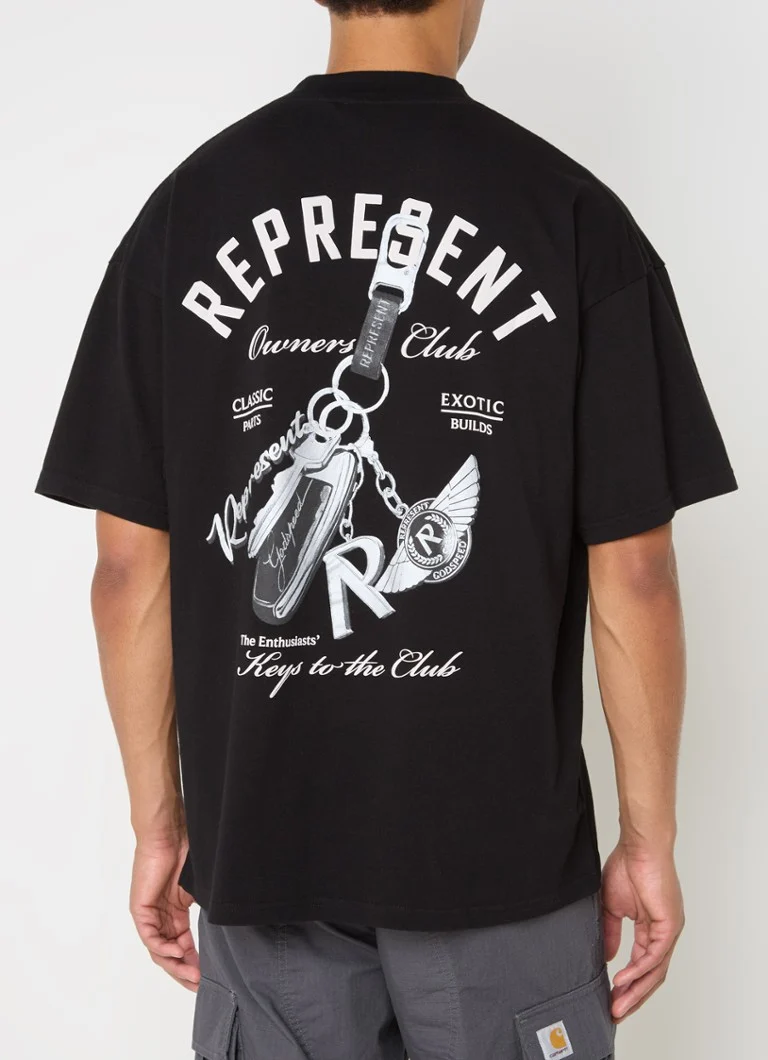 Μπλούζα Represent Keys To The Club με λογότυπο και στάμπα στο πίσω μέρος