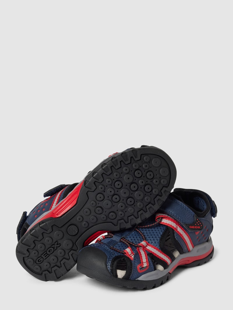 Sandalen mit Kontrastbesatz Modell 'J BOREALIS BOY' in marineblau