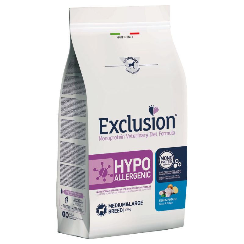 Exclusion Diet Hypoallergenic Medium/Large Adult mit Fisch & Kartoffel
