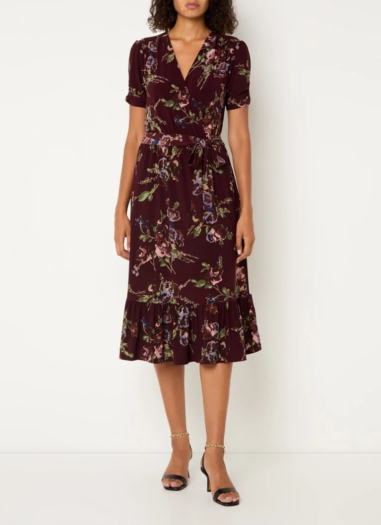 Ralph Lauren midi haljina na preklop s cvjetnim printom