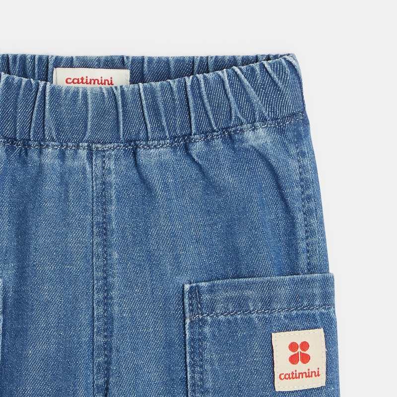 Pantalon bébé en jean bleu Catimini