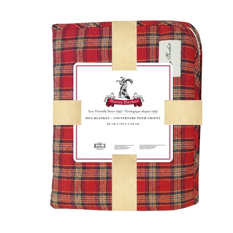Paw Care Hundedecken Paw Care Harry Barker Decke Red Plaid Sherpa