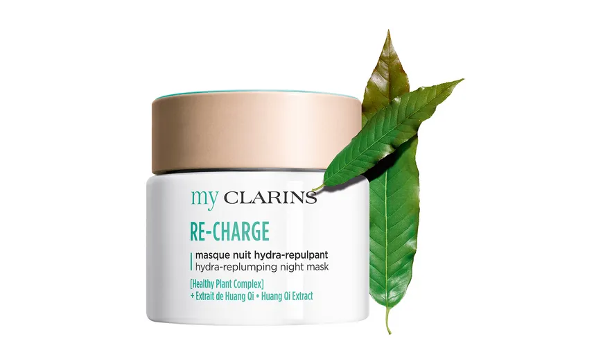 CLARINS RE-CHARGE hydra-replumping night mask - all skin types 50 ml
