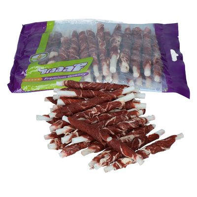 Braaaf Rollsticks Rind mit Kabeljau