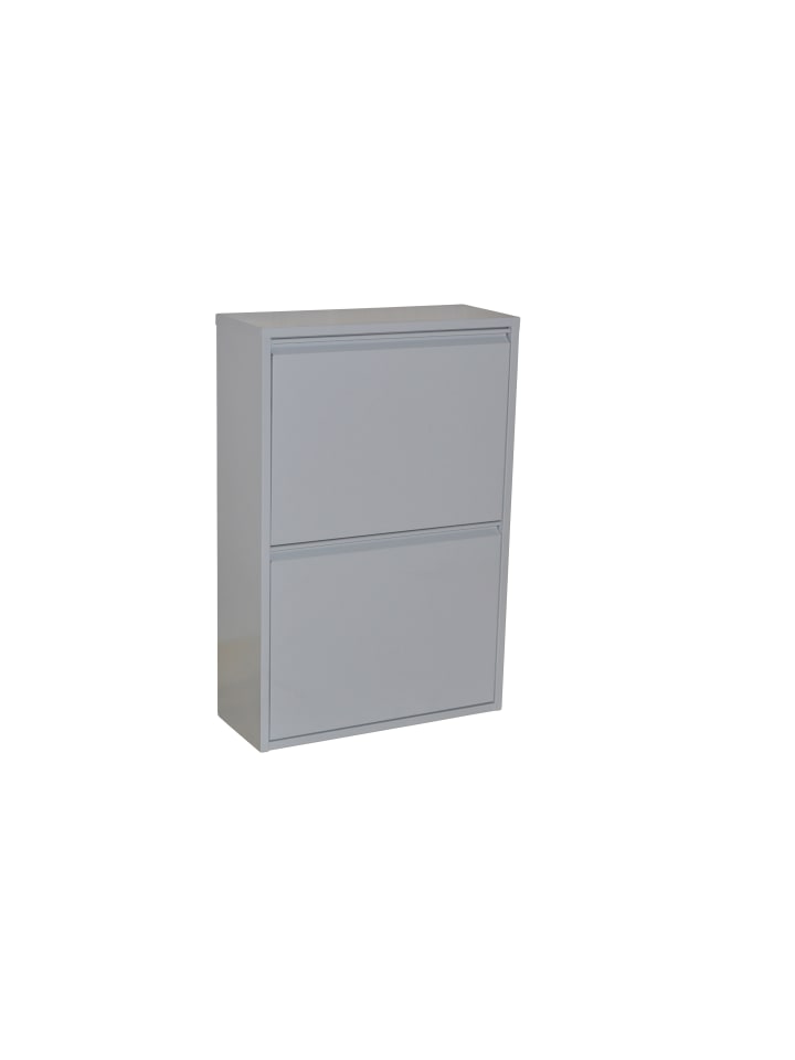 möbel-direkt Mülltrenner (2Klappen/4Eimer) Madrid in grau günstig kaufen 1 Stück