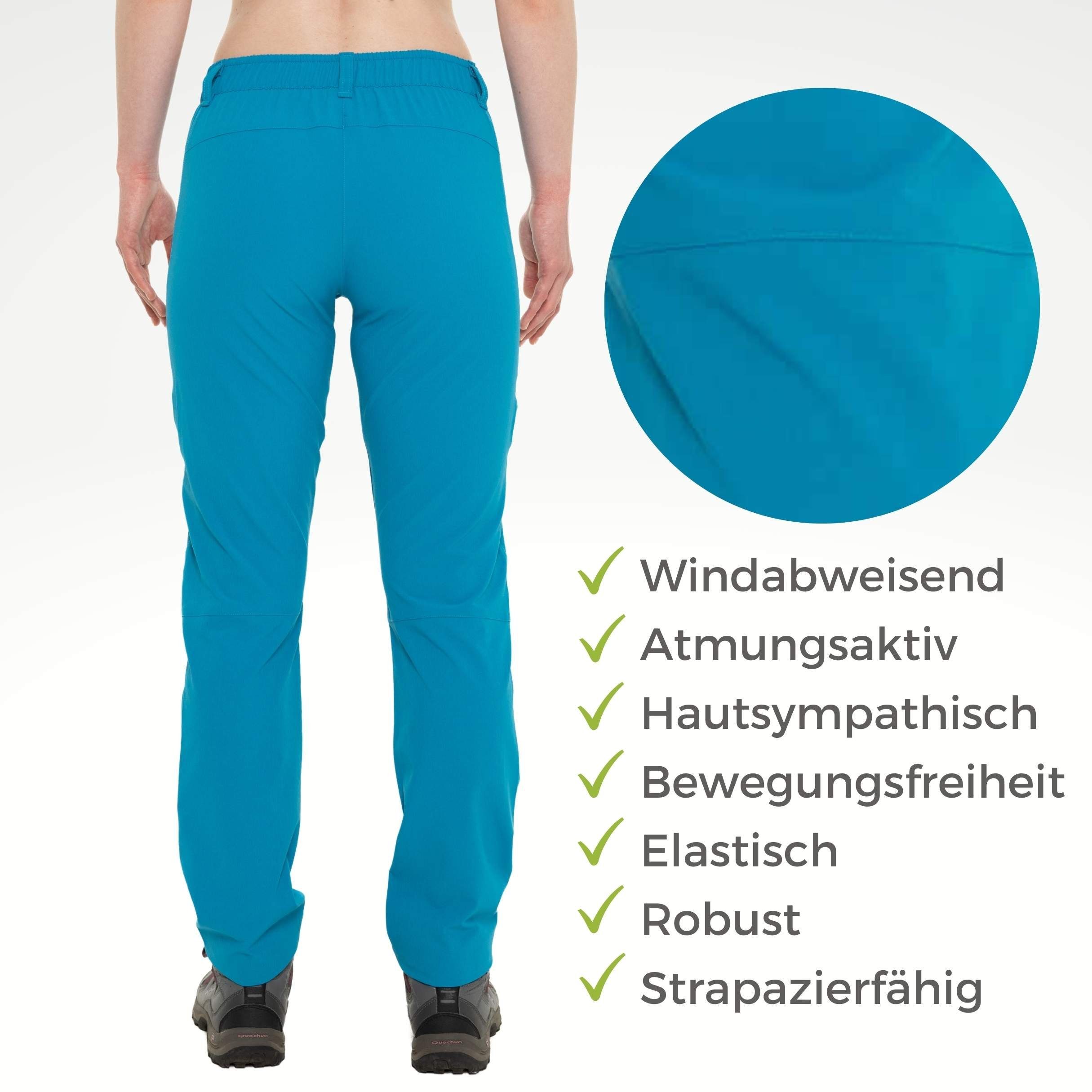 Kaymountain Trekkinghose Damen Trekking Wander Outdoor Hose Sevilla Classic Light Laguna 46