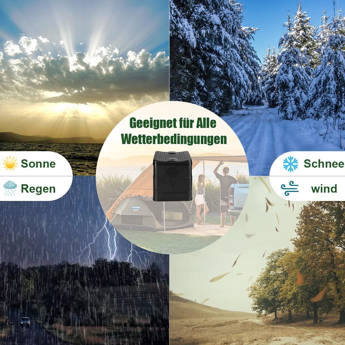 XDeer Campingtoilette Campingtoilette Tragbare Toilette Faltbare WC Camping, mit Müllbeutel Toilette für Chemietoilette