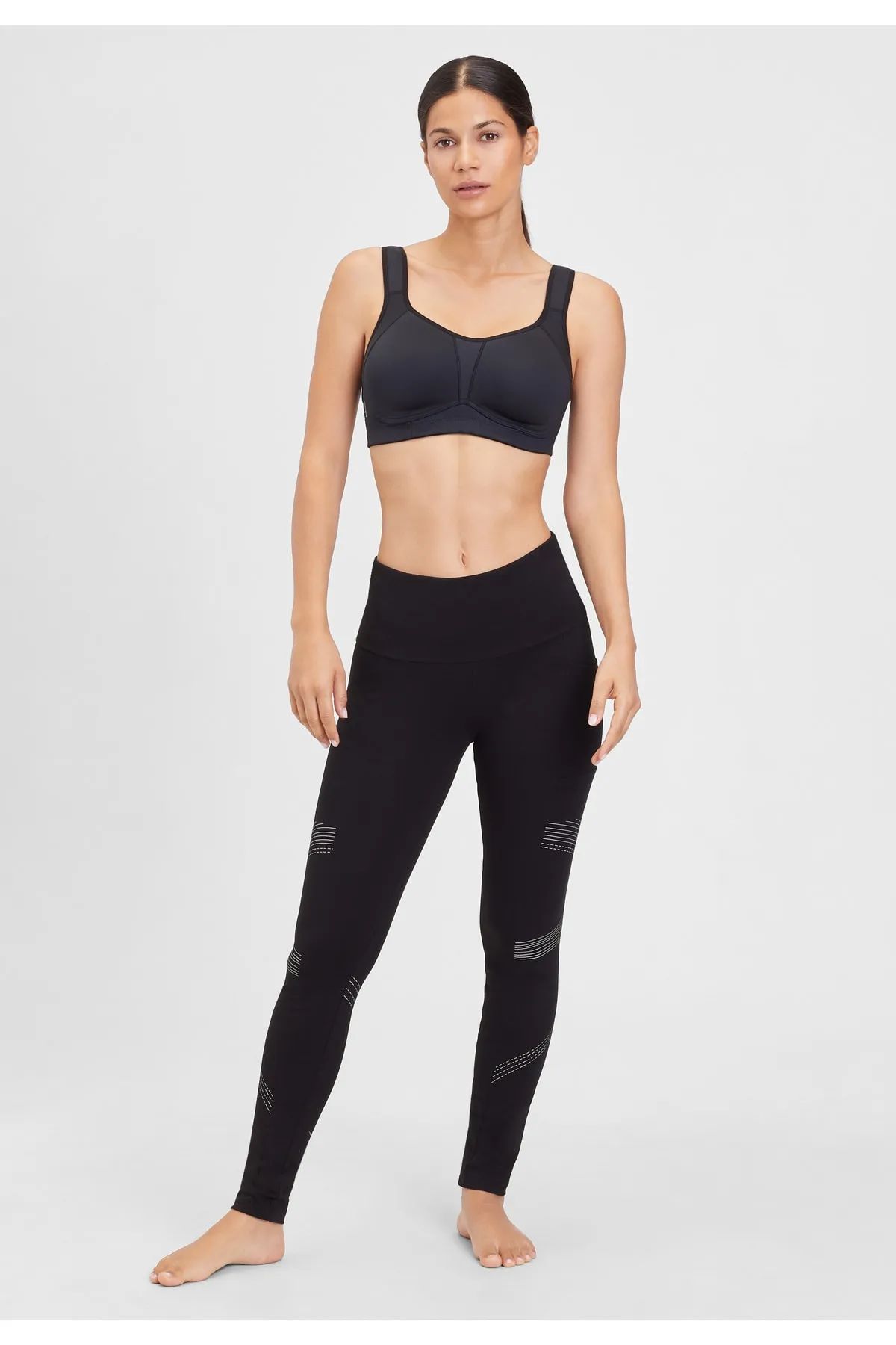 LASCANA Active  Sport-BH - Schwarz - Unifarben