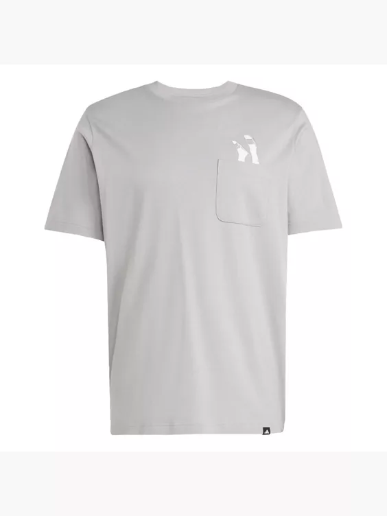 adidas Lounge Slides Graphic Pocket T-Shirt