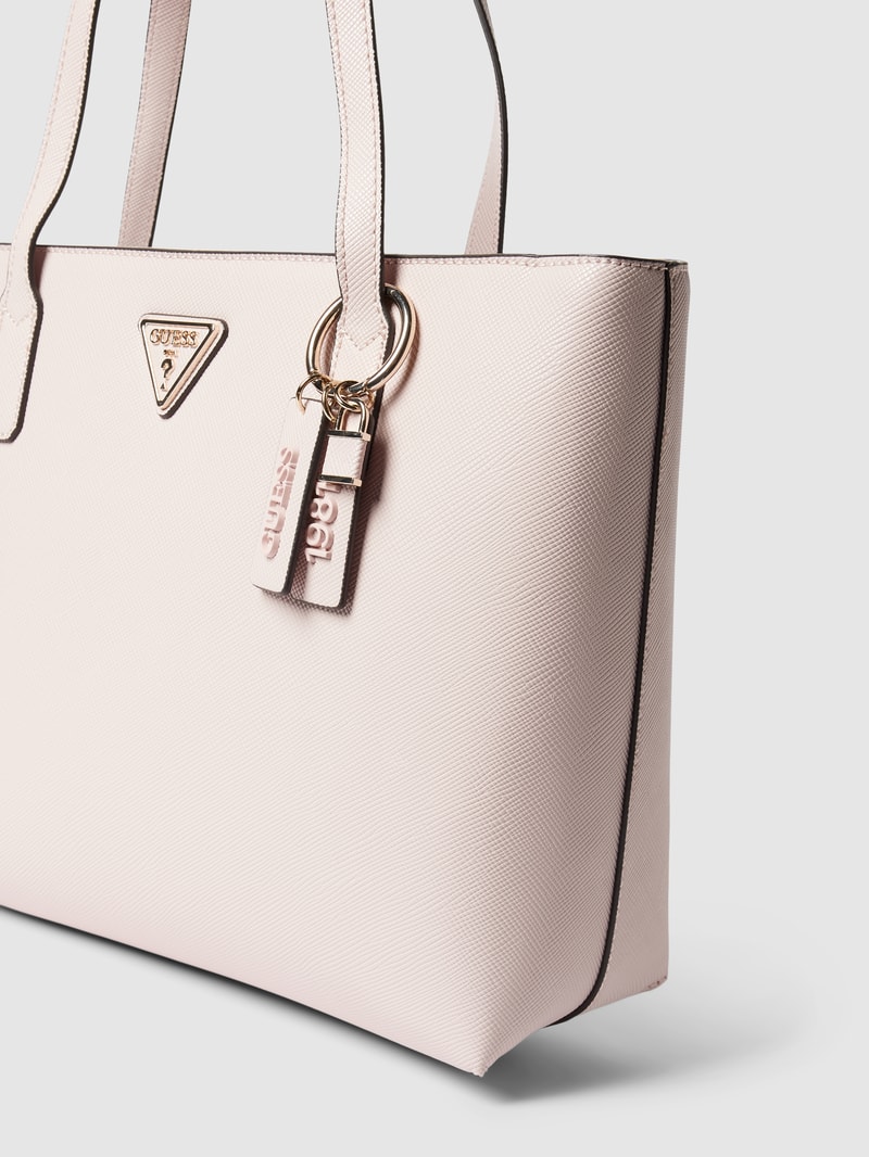 Shopper mit Label-Details Modell 'ECO ELEMENTS' in rosa