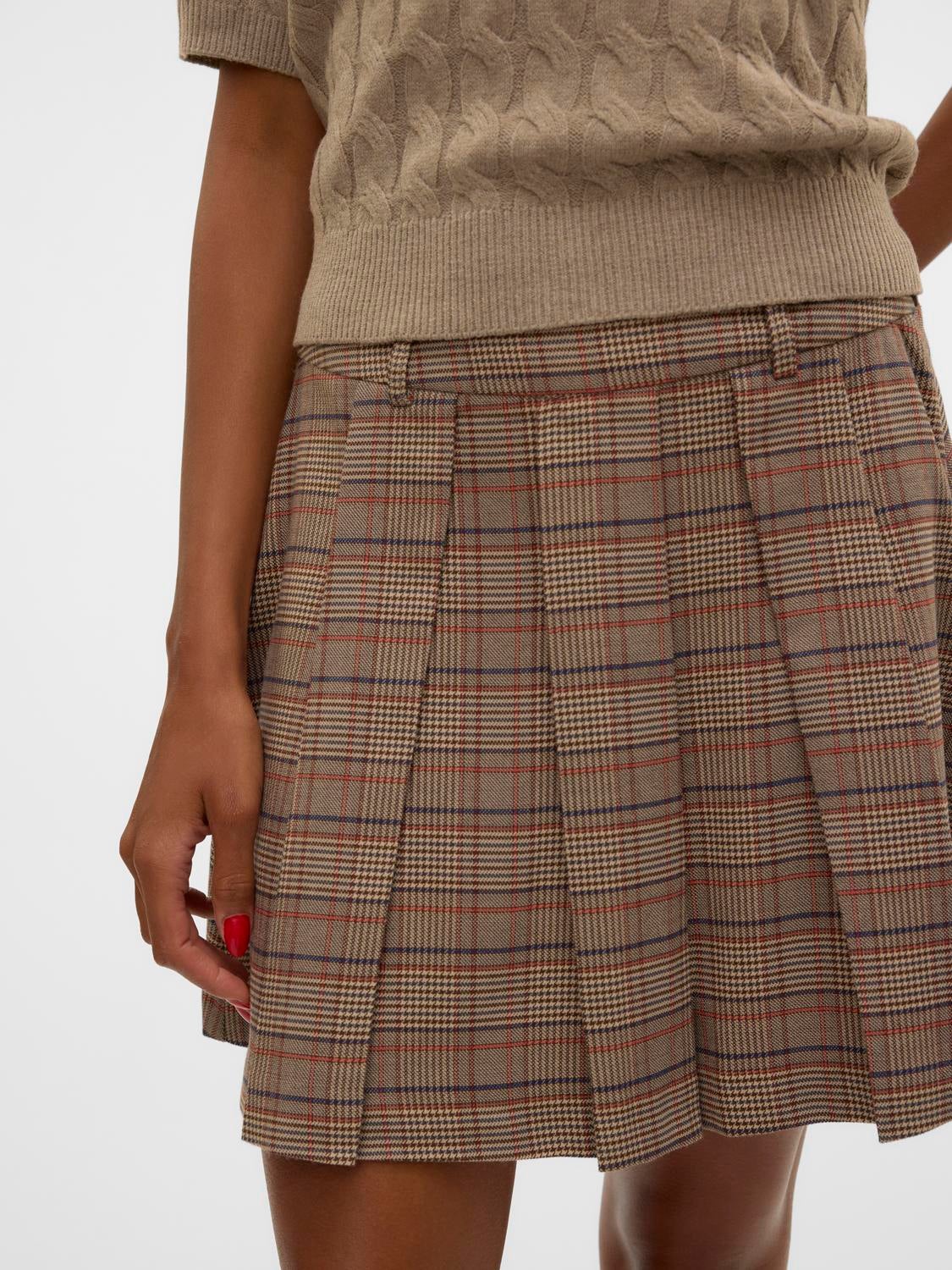 VMELLIE Mittlere Taille Minirock
