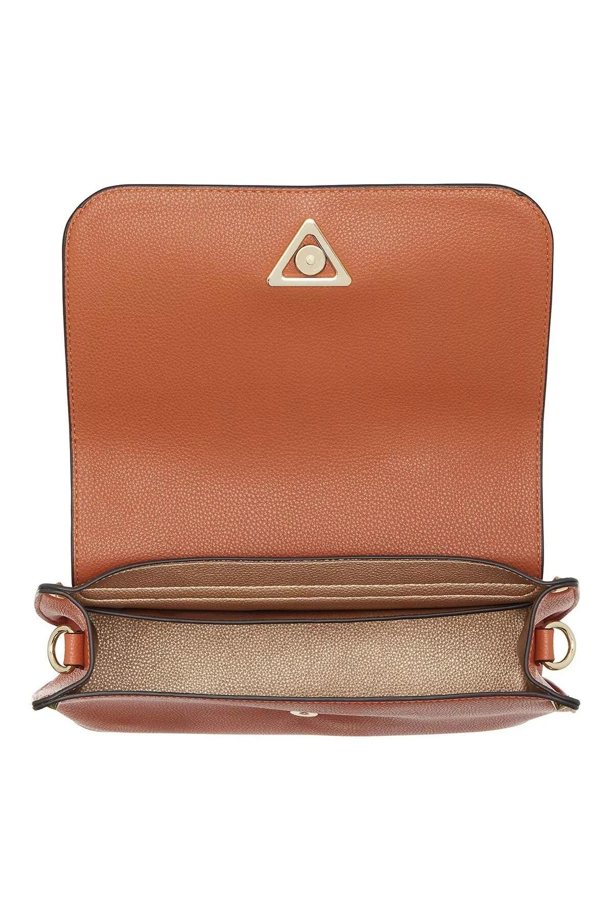Guess  Meridian Umhängetasche mit Klappe Cognac