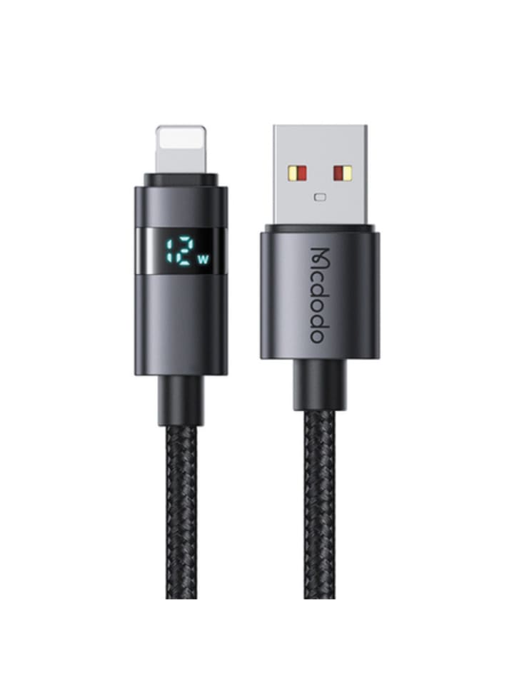 Mcdodo Mcdodo CA-6490 USB-A auf Lightning Kabel, 3A, Schnellladen, 1,2?m in Schwarz günstig kaufen 120 cm