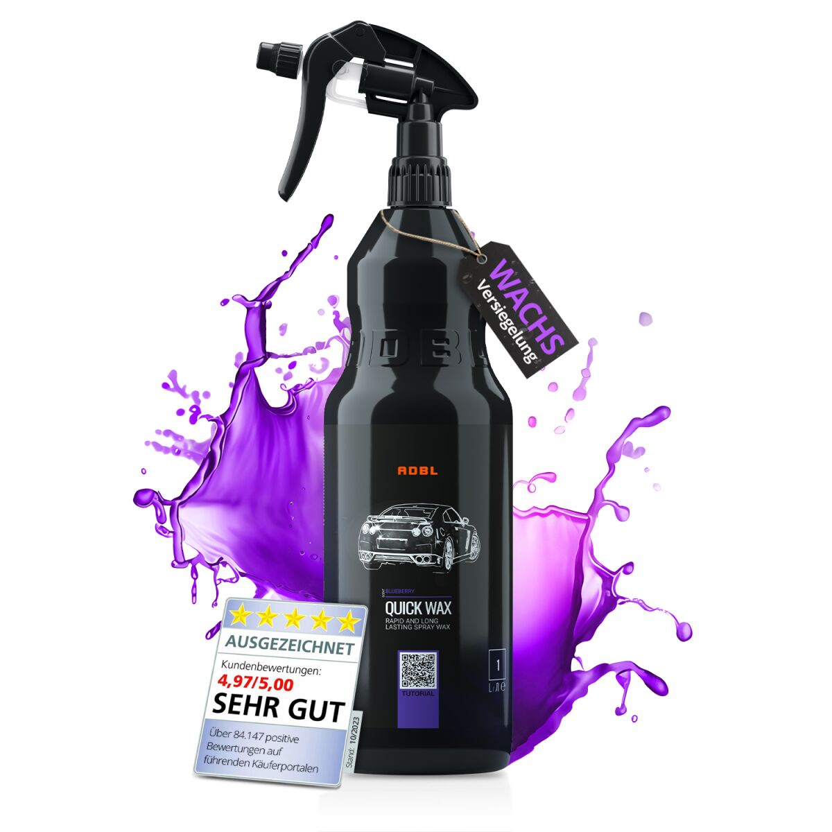 ADBL Quick Wax Sprühversiegelung mit Canyon Trigger 1L