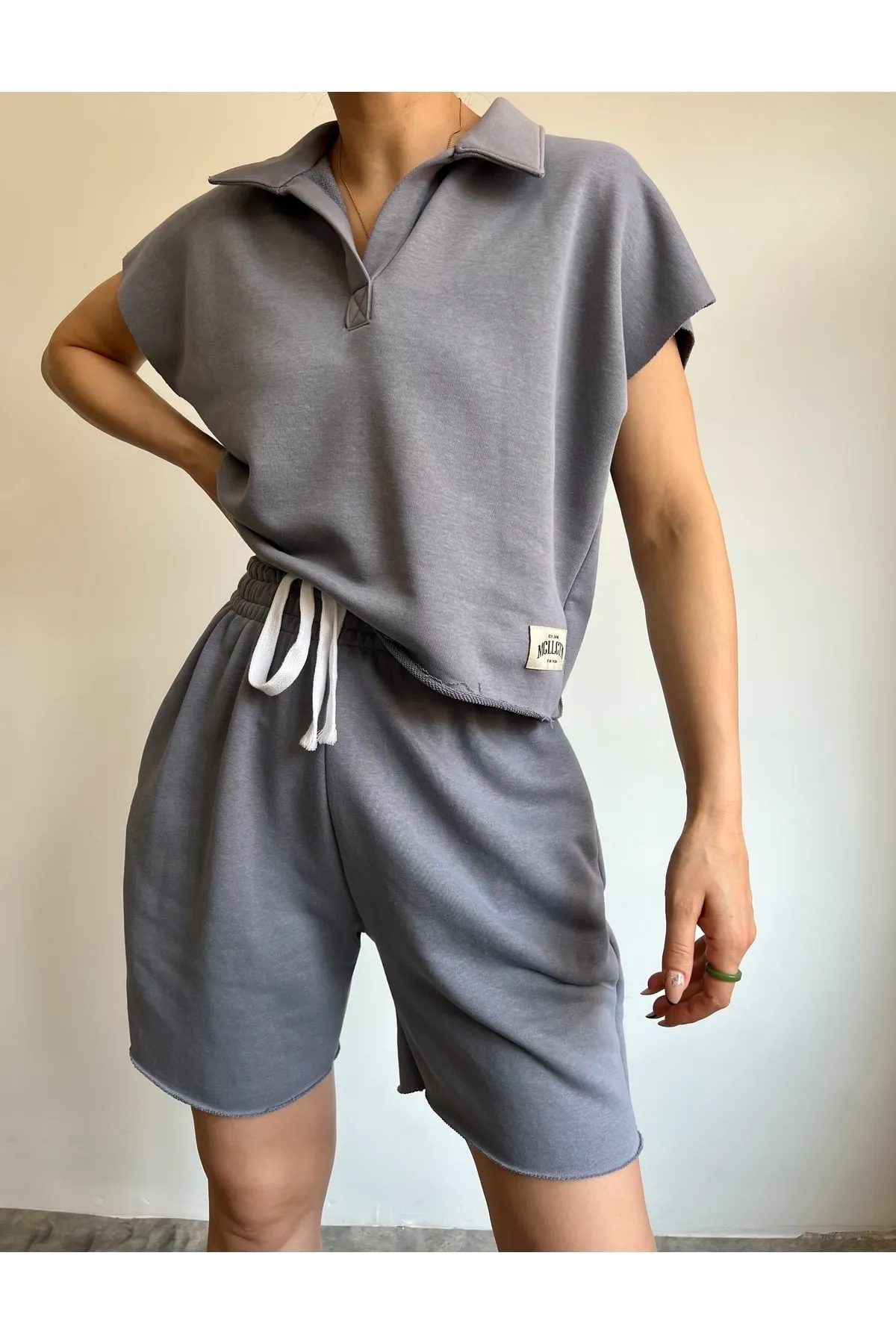 MAİ COLLECTİON  Zweiteiler - Grau - Regular Fit