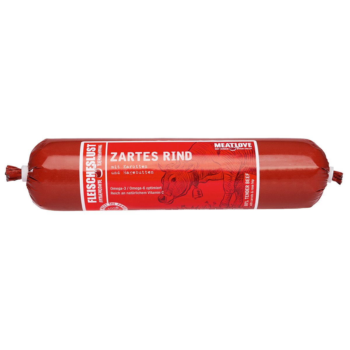 Fleischeslust Futterwurst zartes Rind günstig kaufen bei ZooRoyal