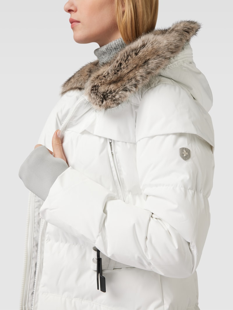 Tivana 382 Funktionsjacke mit Webpelz in weiß