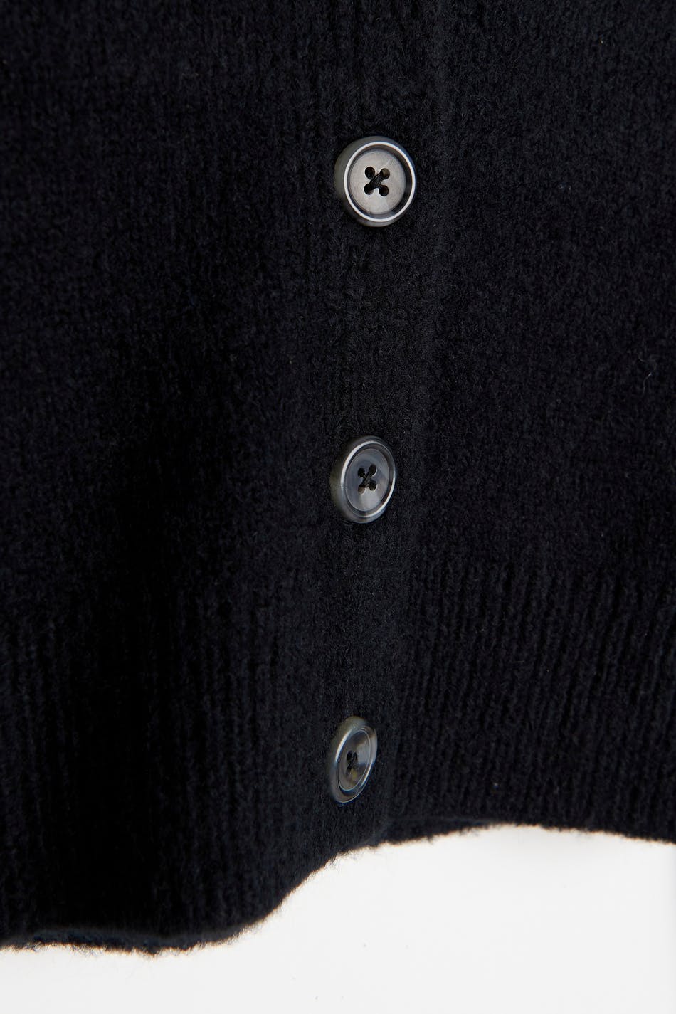 Y knitted collar cardigan