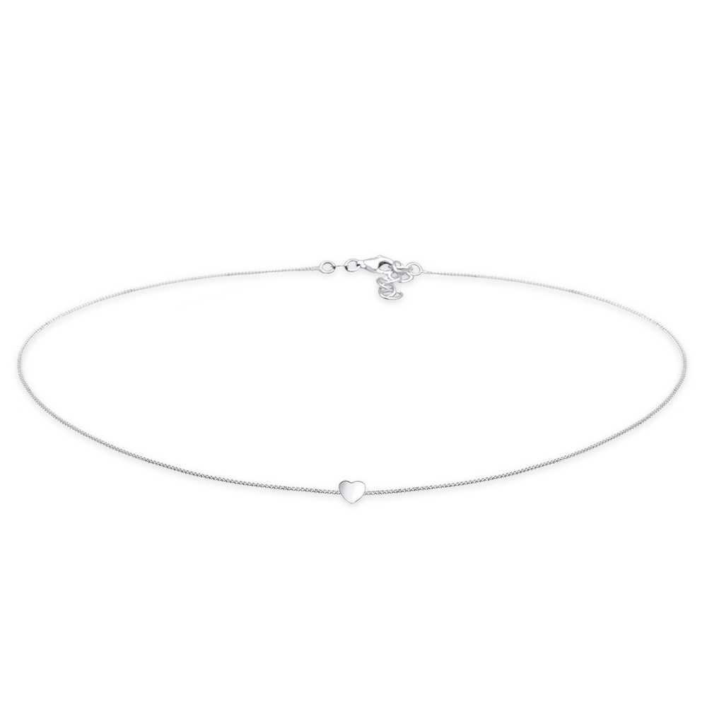 Elli Elli Collier Femmes Choker Coeur Pendentif Filigrane en Argent Sterling 925 collier