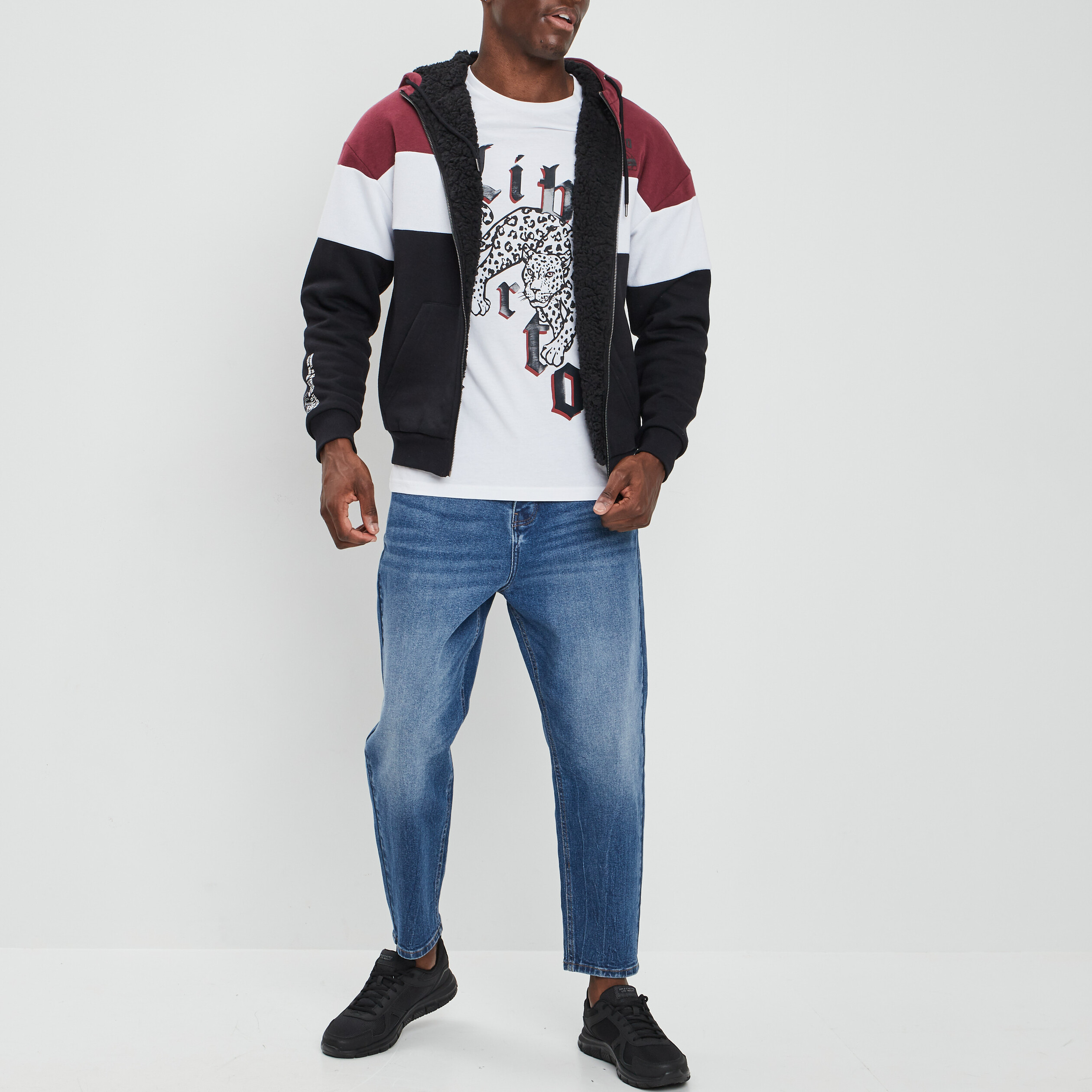 Gilet à capuche Liberto prune homme | La Halle