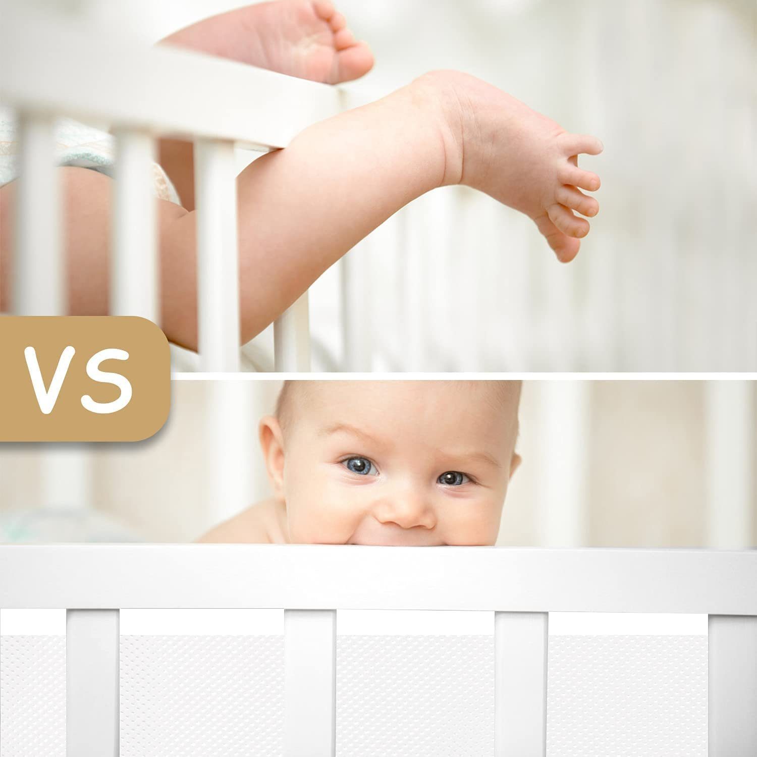 Bettumrandung Bettumrandung Babybett,Baby Nestchen Bettumrandung LOCOBAMBOO