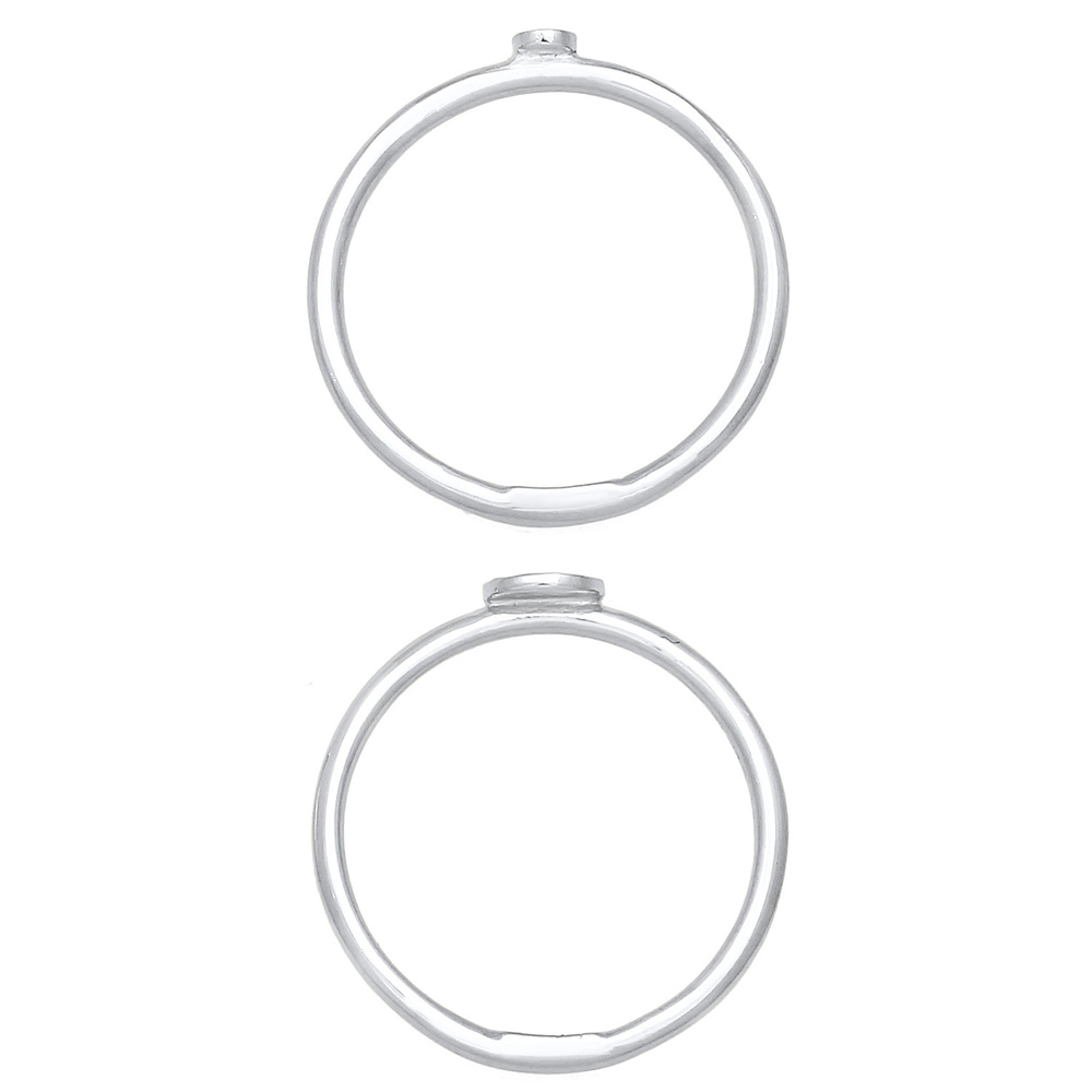Elli Elli Bague Bagues empilables pour femmes Duo Cercle Plaquette Basic Minimal Timel Bague