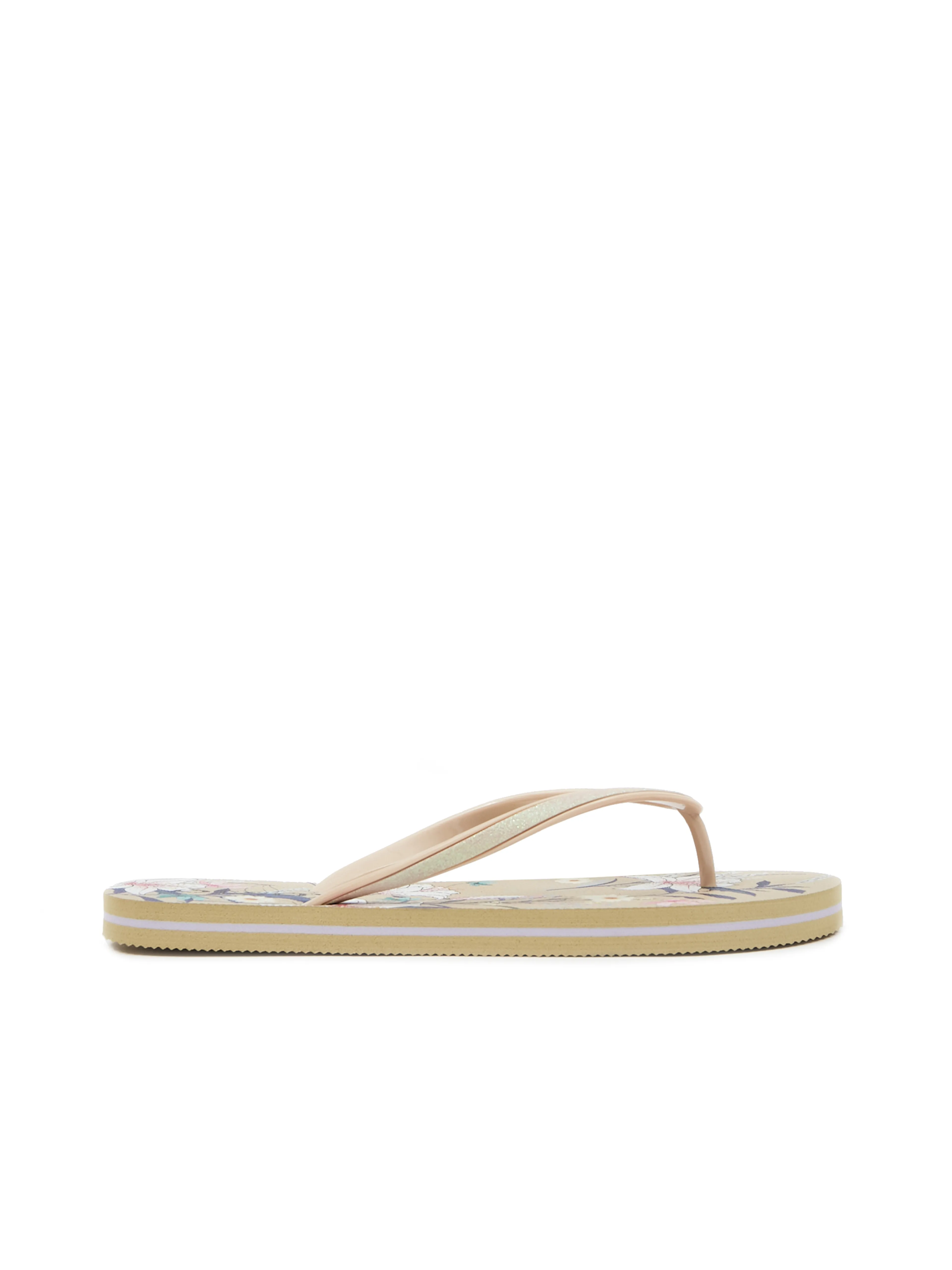 Beige gemusterte Damen-Flip-Flops ORSAY